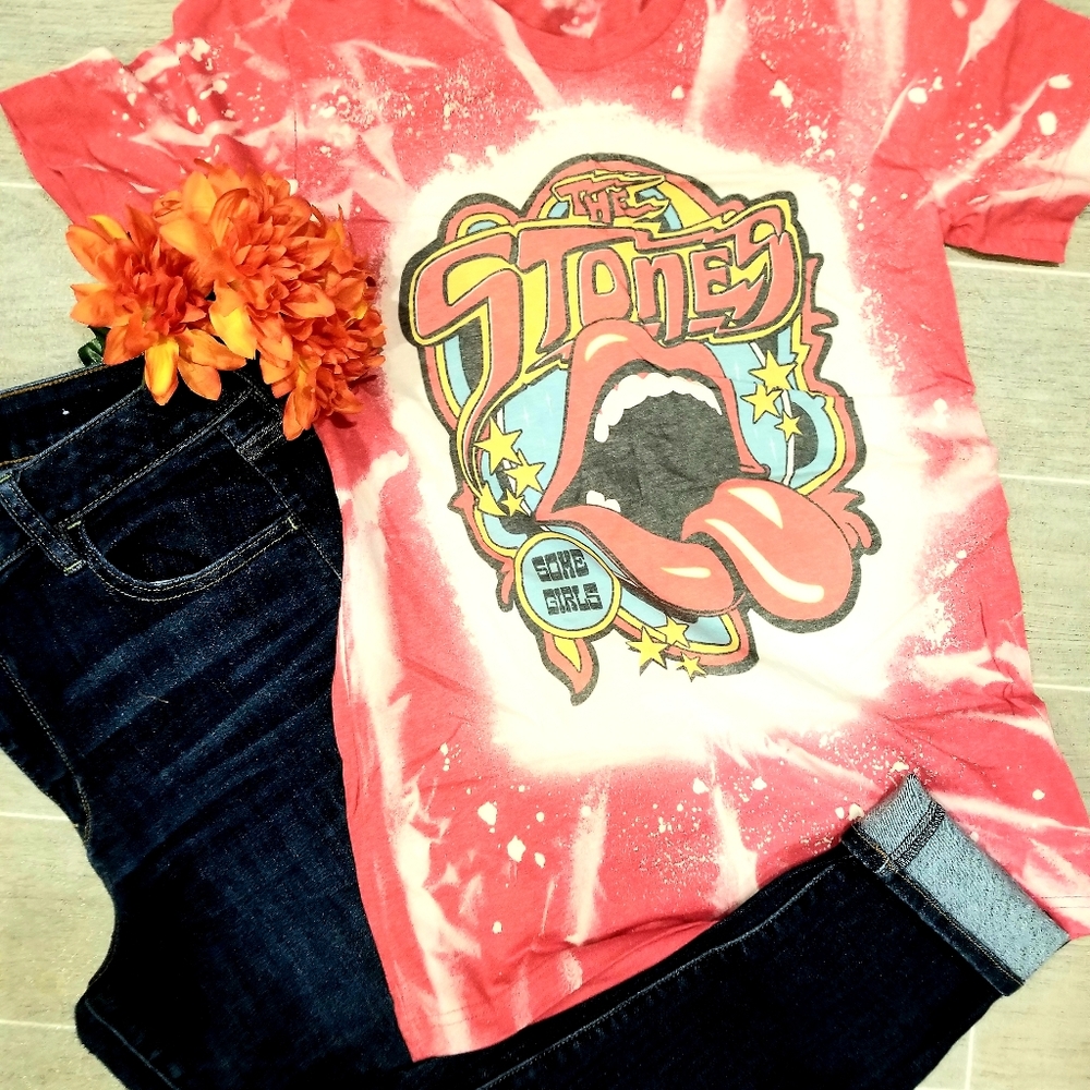 Rolling stones bleached tee